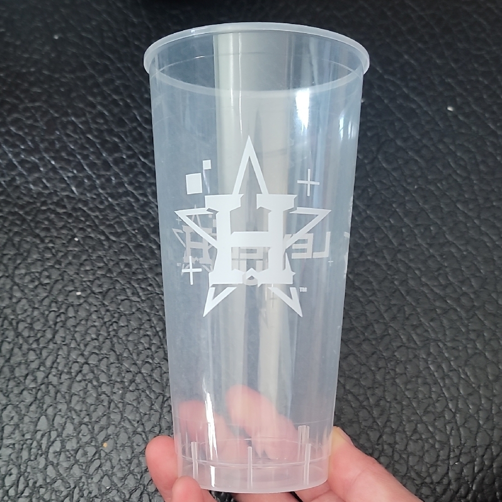Houston Astros x MLB Clear Plastic Tumbler Cup